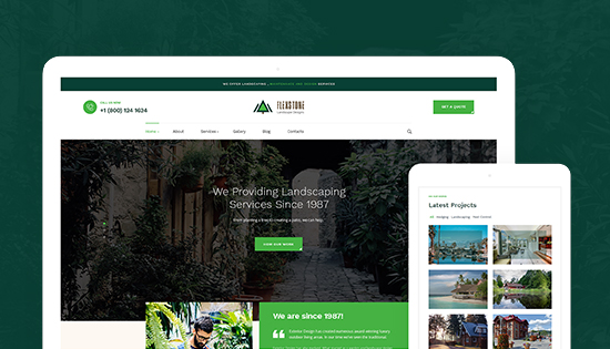 responsive landscaping joomla template