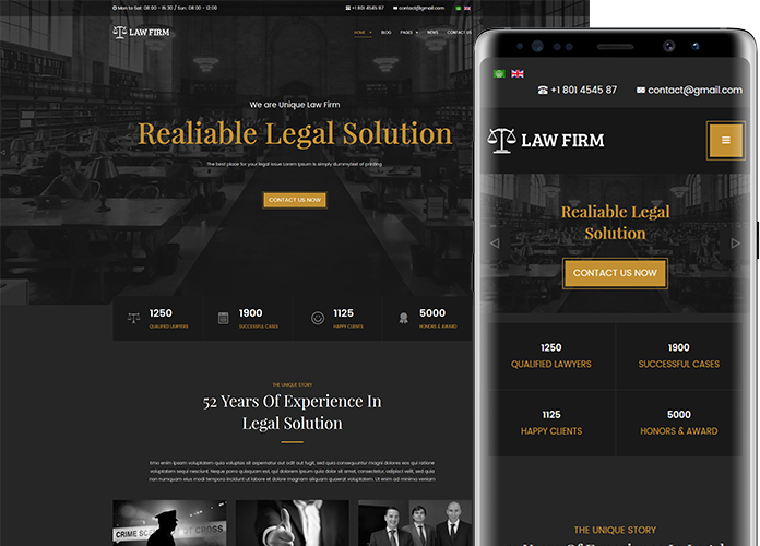 lawyer and business joomla template