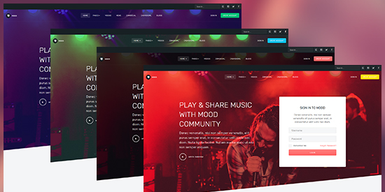 multiple theme color joomla template