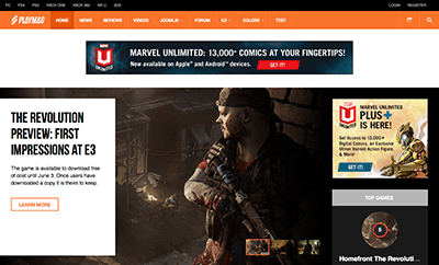 JA Playmag - Responsive Joomla Template for gaming magazines