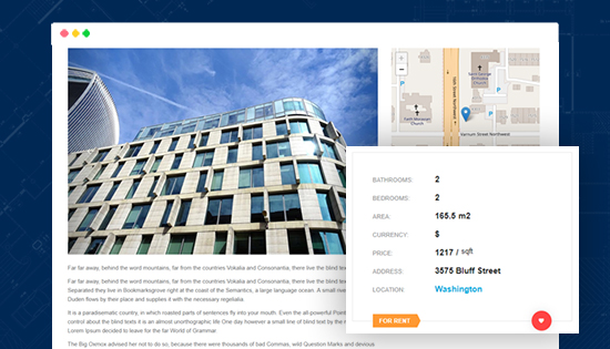 real estate joomla template property details