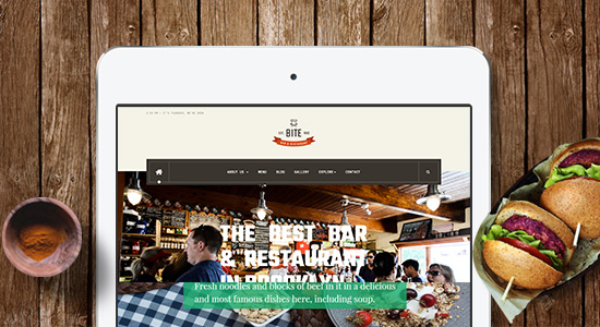 Restaurant joomla template