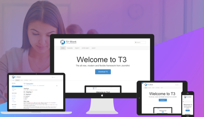 built with t3 joomla template framework