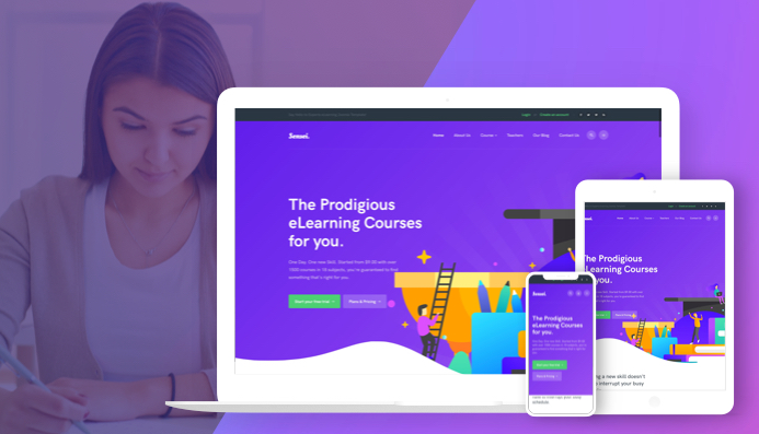 responsive lms joomla template