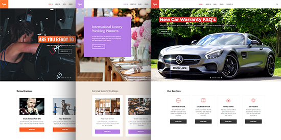 multiple layouts business joomla template