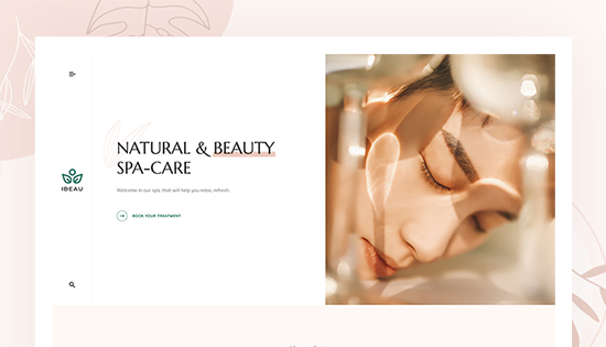 Joomla template for beauty salon