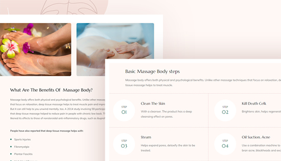 Beauty services Joomla template