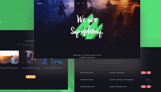 music joomla template