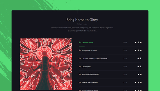 music joomla template