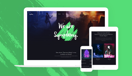 music joomla template