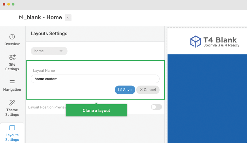 t4 joomla template clone layout
