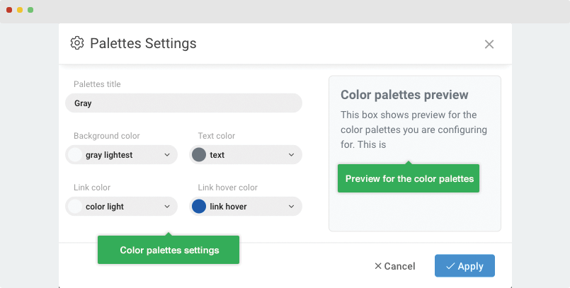 t4 joomla template color palettes