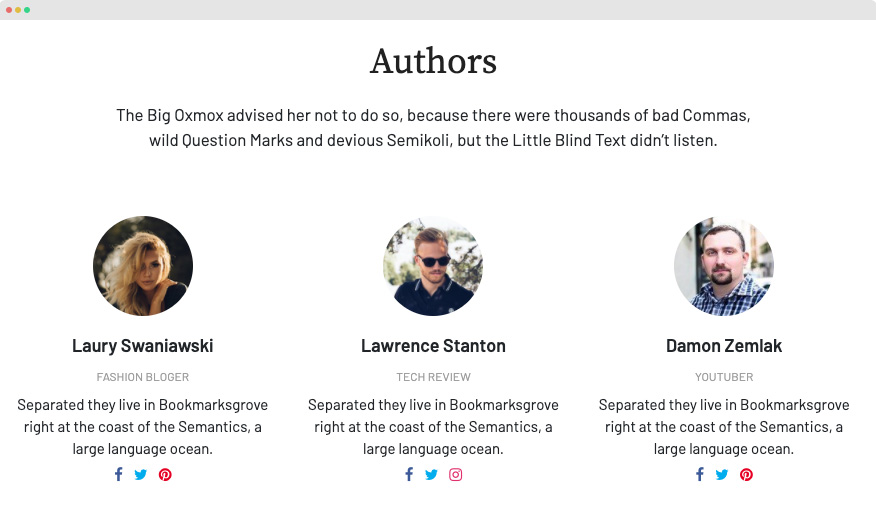 Joomla author list page