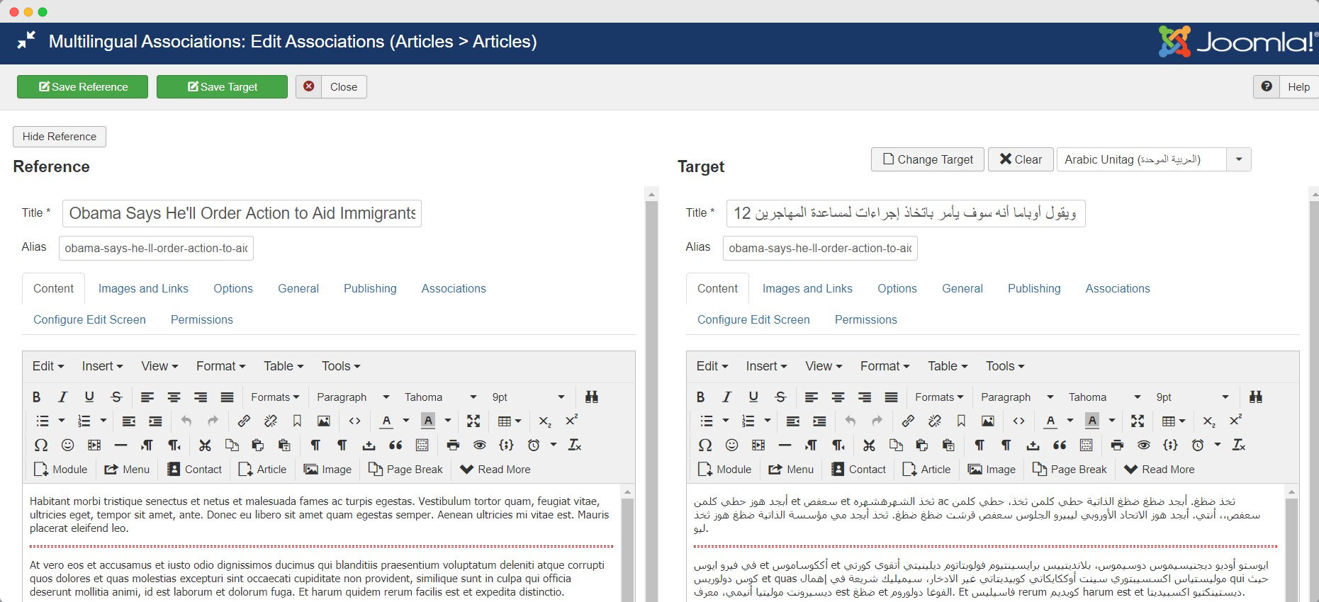 t4 joomla template multilingual settings