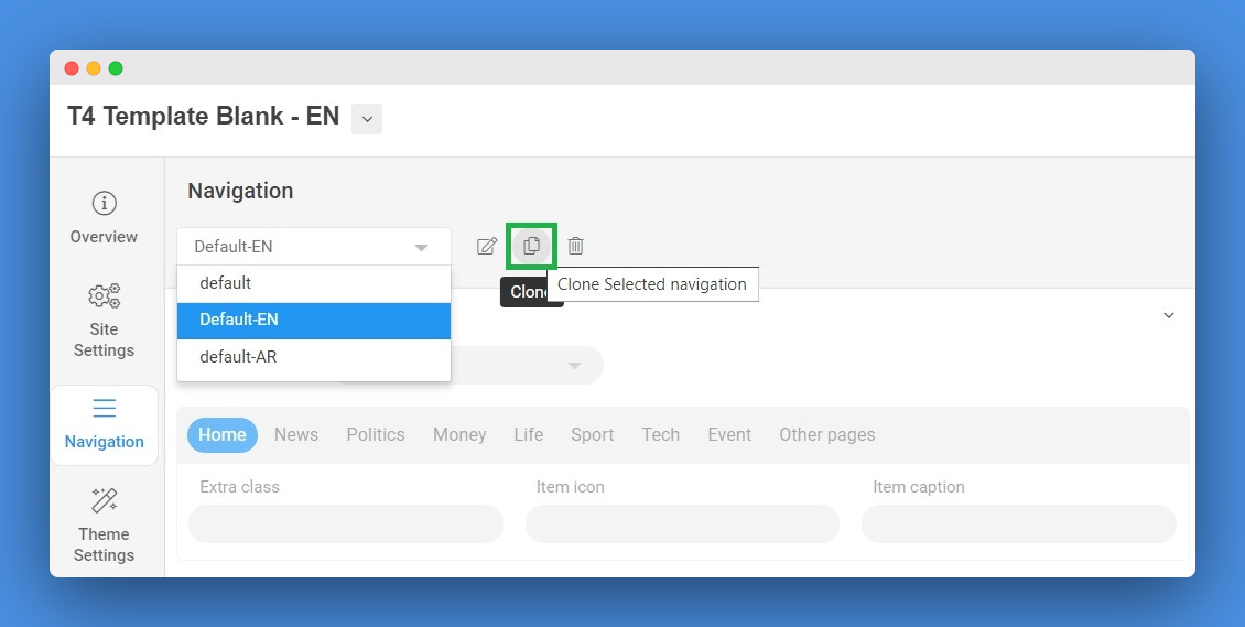 t4 joomla template multilingual settings