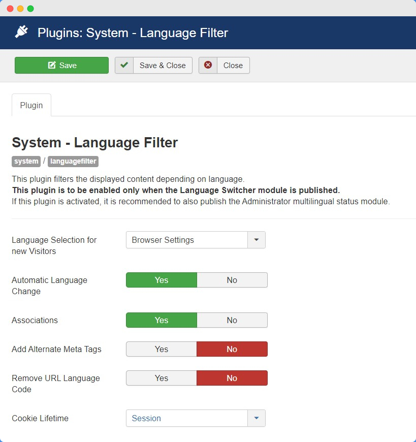 t4 joomla template multilingual settings