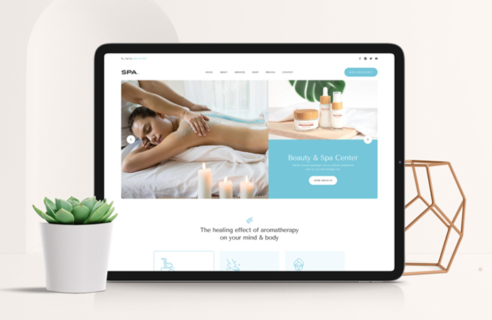joomla page builder template for spa and beauty salon service