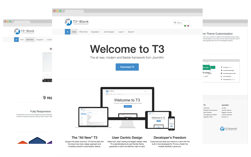 T3 framework version 3 for Joomla 2.5 and Joomla 3