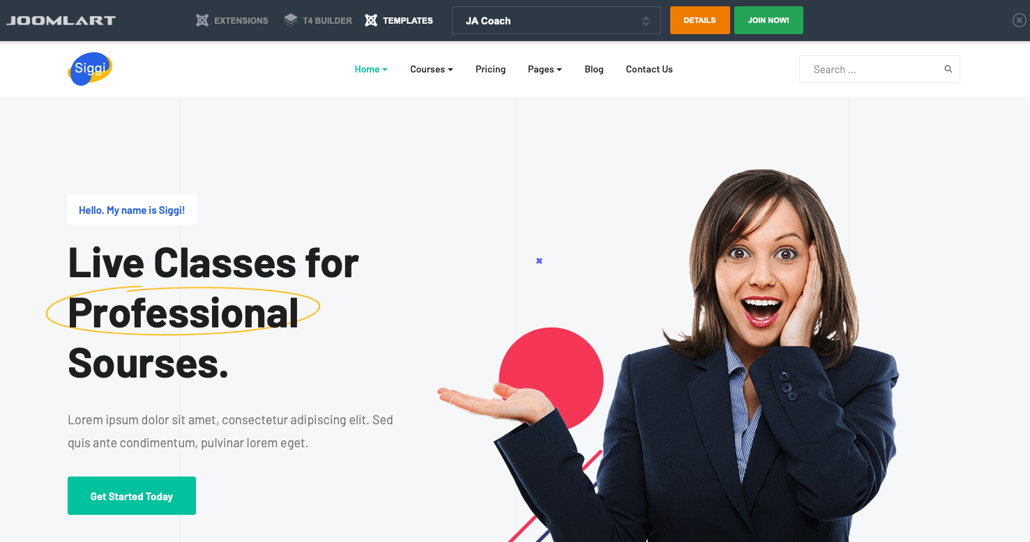 joomla 4 template demo