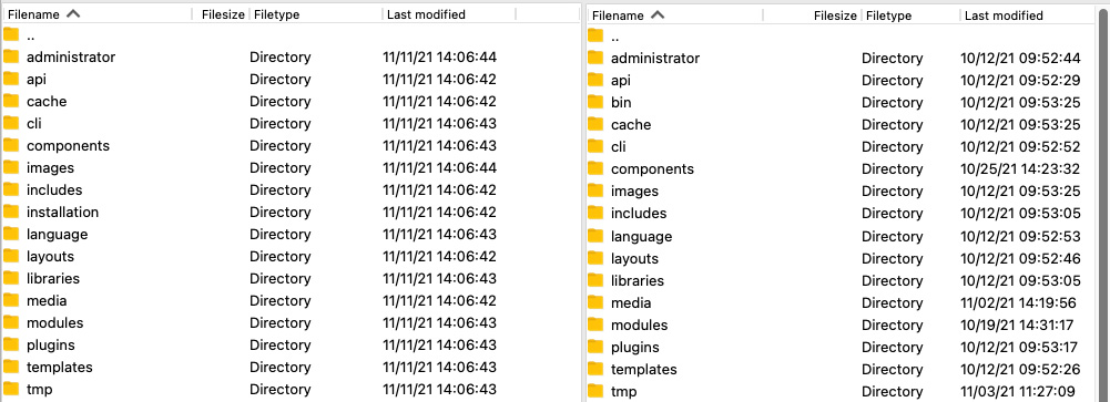 upload joomla 4 quickstart to server