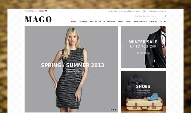 responsive Magento theme JM Mago is now compatible with Magento 1.8