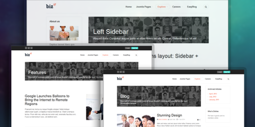 Joomla template with Multiple default layouts