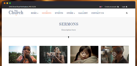 Custom Sermon page
