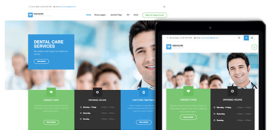 Fully Responsive Joomla template - JA Medicare