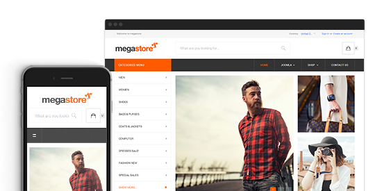 responsive eCommerce Joomla template