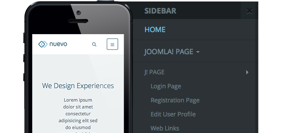 Fully Responsive Joomla template - JA Nuevo