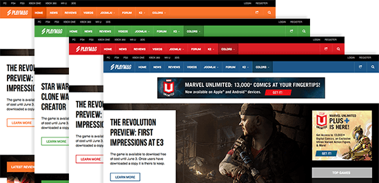 Review: Responsive Joomla template for Game Magazine - JA Playmag