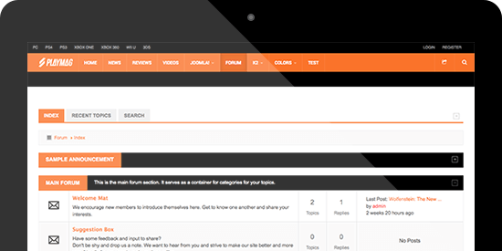 Review: Responsive Joomla template for Game Magazine - JA Playmag