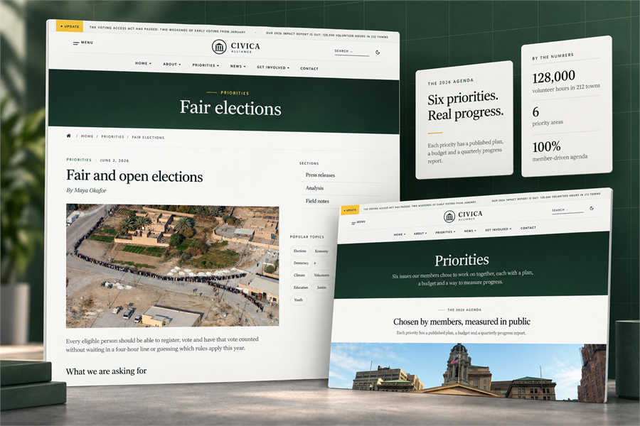 Detailed Issue Pages with Measurable Progress