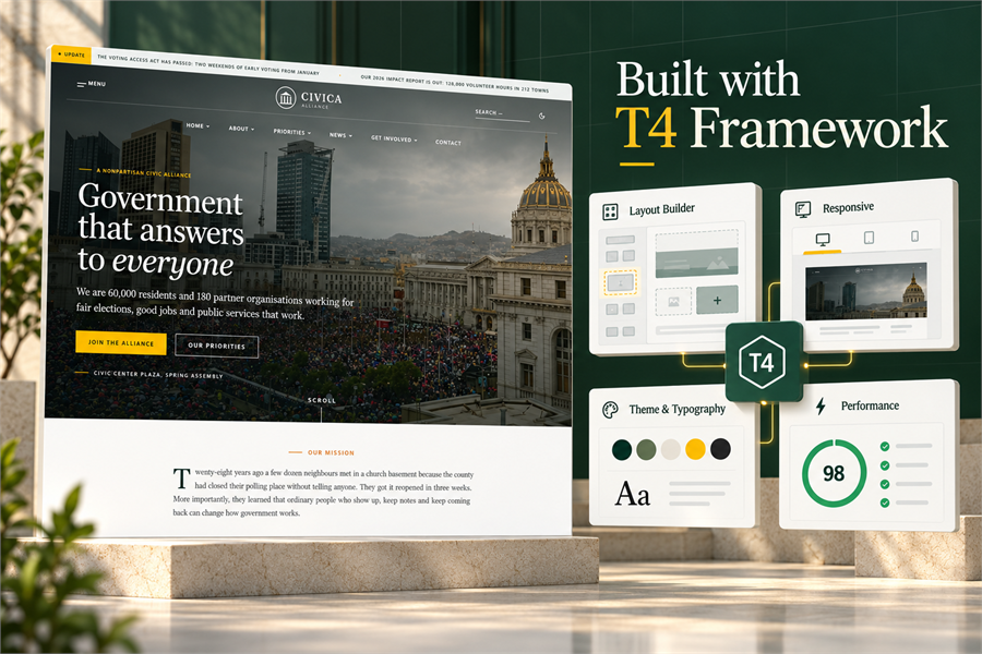 Built with T4 Framework