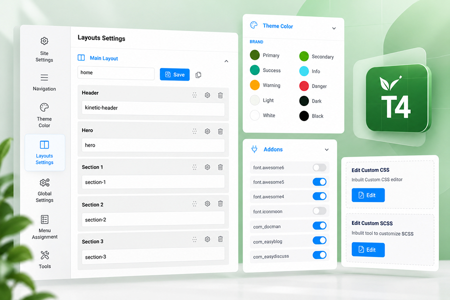 Built with T4 Framework