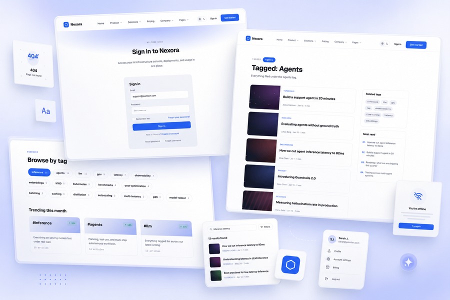Fully Styled Joomla Pages