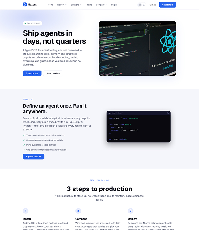 Business pricing Joomla template - JA Nexora