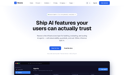 Modern AI SaaS Joomla Template - JA Nexora