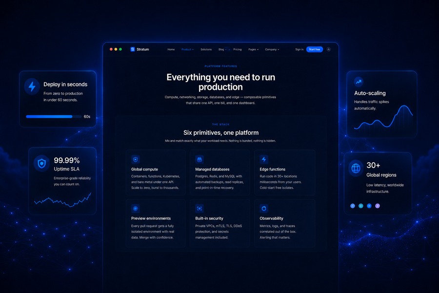 Product Features Page