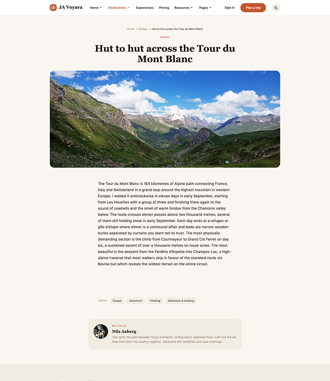 News Joomla template - JA voyara