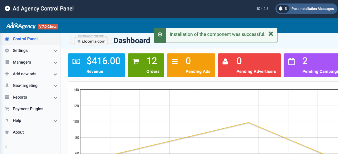 AdAgency Pro LMS joomla component installation step