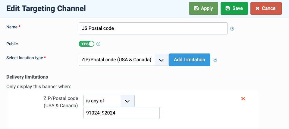 Joomla Ad Agency - us postal code