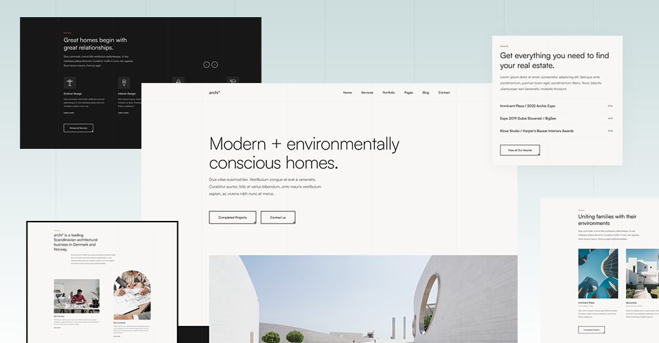 Joomla template for interior design