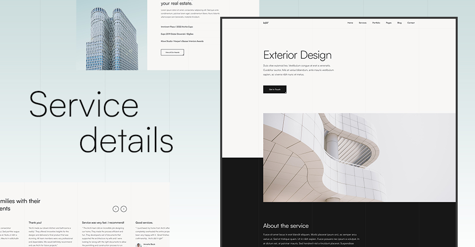 Joomla template for interior design portfilio