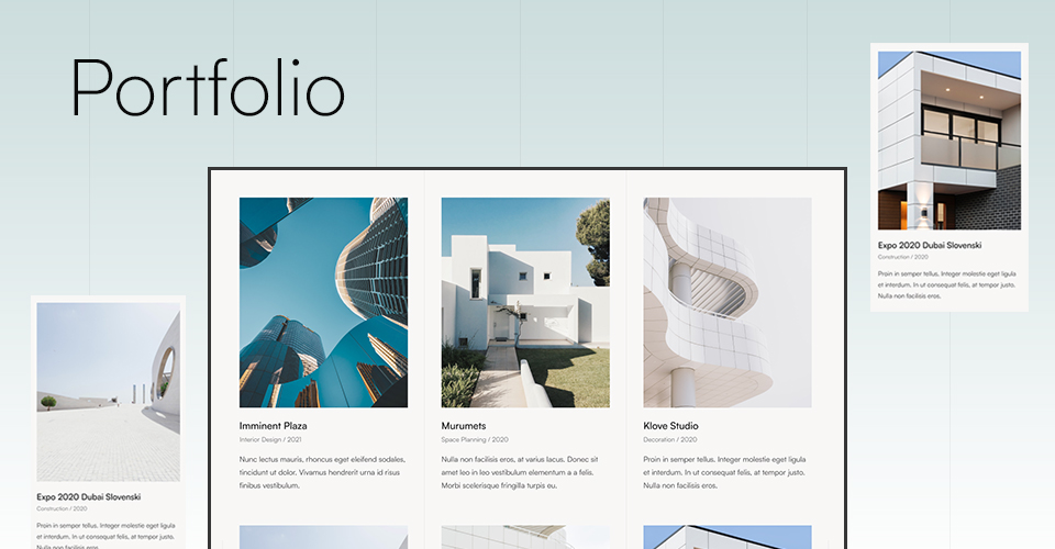 Joomla template for interior design portfilio