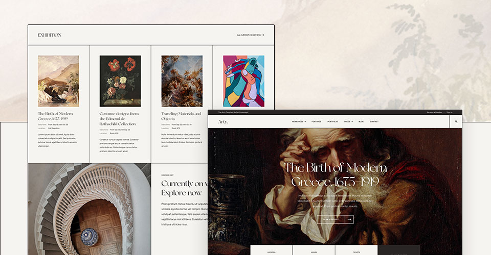 Joomla template for museum