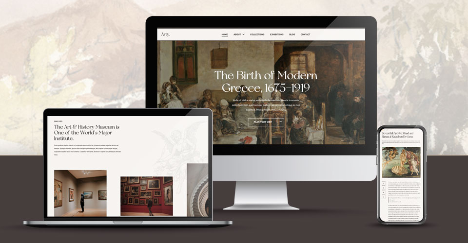 responsive Joomla museum template