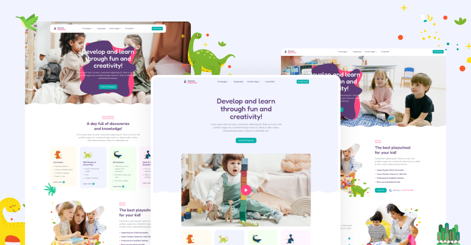 multi layout Joomla template for kindergarten