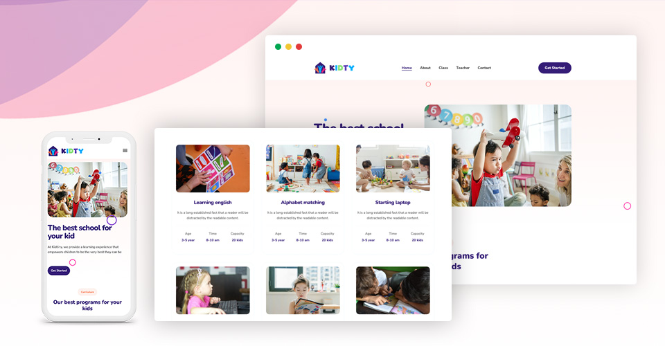 responsive Joomla kindergarten template