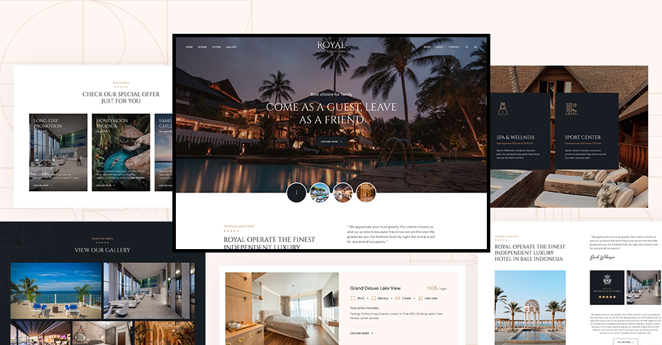 Unparalleled Design Joomla template for Hotel